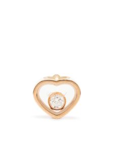 Chopard puce d'oreille My Happy Heart en or rose 18ct sertie de diamants