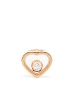 Chopard puce d'oreille My Happy Heart en or rose 18ct sertie de diamants - thumbnail