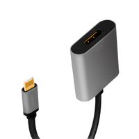 LogiLink CUA0102 tussenstuk voor kabels USB 3.2 Gen1 Type-C DisplayPort Zwart - thumbnail