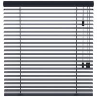 Leen Bakker - Fenstr En Jaloezie New York 50mm - Antraciet (20709) - Hout - Grijs - 120x10x10 Cm