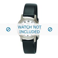 Boccia horlogeband 3170-01 Leder Zwart 16mm