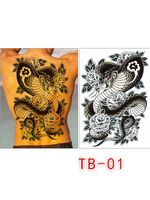 Mannen En Dames Vol Rug Waterbestendig Eattoo-stickers - thumbnail