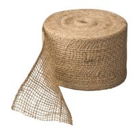 Juteband naturel 10 cm x 25 meter hobby/knutselmateriaal