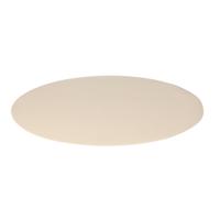 Wicotex Placemats Uni - creme - rond 38 cm - anti slip laag - Teflon coating toplaag