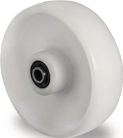 Promat Reservewiel | Wiel-Ø 125 mm | draagvermogen 200 kg | polyamide wit | As-Ø 15 mm naaf lengte 50 mm - 3000276074 3000276074