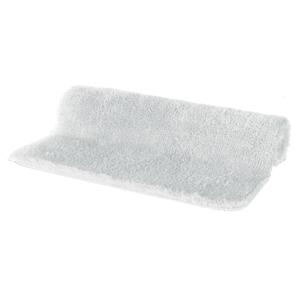 Spirella badkamer vloer kleedje/badmat tapijt - hoogpolig en luxe uitvoering - wit - 50 x 80 cm - Microfiber   -