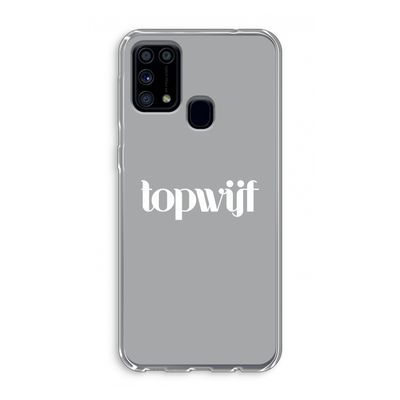 Topwijf Grijs Wit: Samsung Galaxy M31 Transparant Hoesje