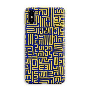 Majorelle Blue Print: iPhone XS Max Volledig Geprint Hoesje