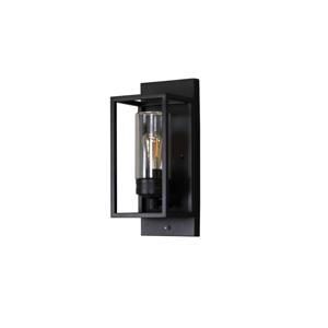 KonstSmide Zwarte wandlampTrani met schemersensor - 7353-750