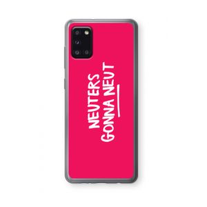 Neuters (roze): Samsung Galaxy A31 Transparant Hoesje