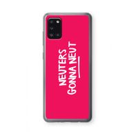 Neuters (roze): Samsung Galaxy A31 Transparant Hoesje
