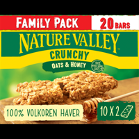 Nature Valley Crunchy Oats & Honey Family Pack 20 Stuks 10 x 42 g bij Jumbo