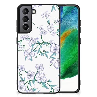 Samsung Galaxy S21FE Uniek Bloemen Hoesje Blossom White