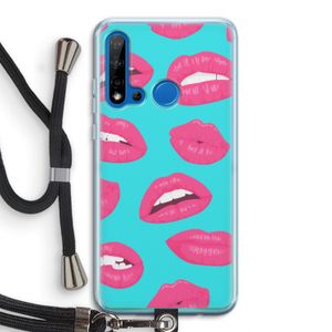 Bite my lip: Huawei P20 Lite (2019) Transparant Hoesje met koord