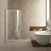 Douchecabine Wiesbaden kwartrond 1 deur LS 90x90cm 8mm NANO coating