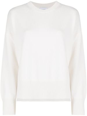 Barrie pull en maille fine - Blanc