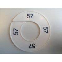 Maatring 9cm wit/zwart 57