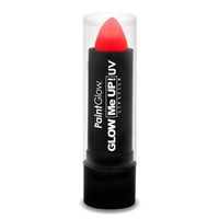 Lippenstift/lipstick - neon rood - UV/blacklight - 5 gram - schmink/make-up   - - thumbnail