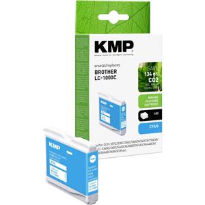 KMP Inktcartridge vervangt Brother LC-1000C Compatibel Cyaan B75C 1035,4003