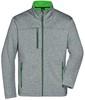 James & Nicholson JN1148 Men´s Softshell Jacket - /Dark-Melange/Green - L