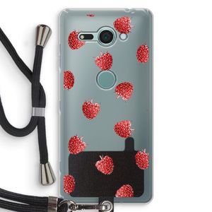 Framboosjes: Sony Xperia XZ2 Compact Transparant Hoesje met koord