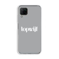 Topwijf Grijs Wit: Huawei P40 Lite Transparant Hoesje