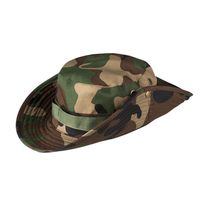 Boland Carnaval verkleed Soldaten hoed/pet - camouflage groen - volwassenen - Militairen/leger thema   - - thumbnail