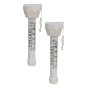 Set van 2x stuks drijvende water/zwembad thermometers - Zwembadonderhoud