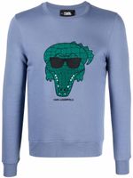 Karl Lagerfeld sweat à logo - Bleu