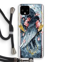 Golden Raven: Pixel 4 Transparant Hoesje met koord