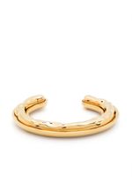 Jil Sander polished-finish cuff bracelet - Jaune