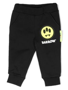 Barrow kids pantalon en coton à logo imprimé - Noir