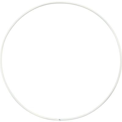 Creativ Company Metalen draadring, d 15 cm, dikte 2 mm, wit, 10 stuk/ 1 doos