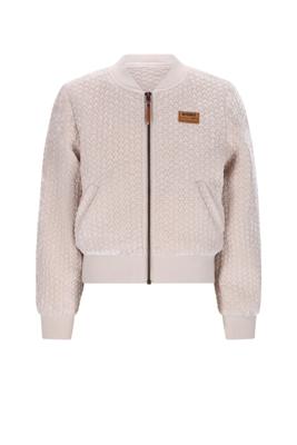 NoNo winter velvet stepped jas meisjes - wit - Doris