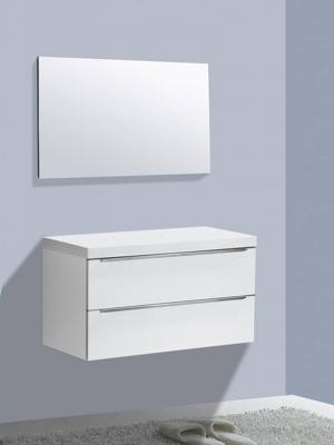 Badmeubel Senza Flat kunstmarmer top 100 Wit