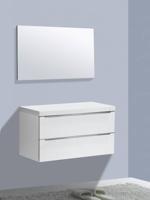 Badmeubel Senza Flat kunstmarmer top 100 Wit