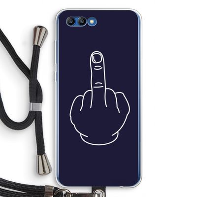 F**k U: Honor 10 Transparant Hoesje met koord
