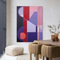 Urban Cotton Wandkleed 'Bundle' 80 x 110cm in Frame - black
