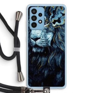 Darkness Lion: Samsung Galaxy A52 Transparant Hoesje met koord