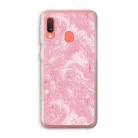 Abstract Painting Pink: Samsung Galaxy A20e Transparant Hoesje