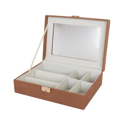 Horlogedoos Versa Rood Polyester Hout MDF 11,5 x 8 x 21 cm