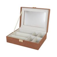 Horlogedoos Versa Rood Polyester Hout MDF 11,5 x 8 x 21 cm