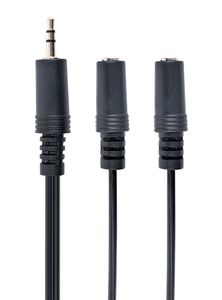 3,5 mm audio splitter kabel, 5 meter