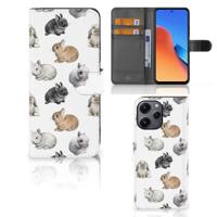 Telefoonhoesje | Met pasjeshouder | voor Xiaomi Redmi 12 Konijntjes