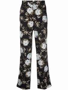 ERDEM pantalon de pyjama Lionel à fleurs - Noir