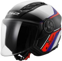 LS2 jethelm "of616 airflow ii rush" helmet airflow ii of6 rush ws/bl/rt gr. s