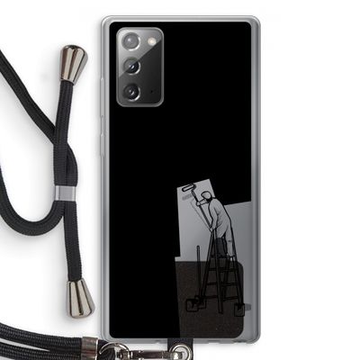 Musketon Painter: Samsung Galaxy Note 20 / Note 20 5G Transparant Hoesje met koord