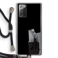 Musketon Painter: Samsung Galaxy Note 20 / Note 20 5G Transparant Hoesje met koord