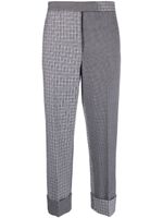 Thom Browne pantalon de tailleur à design patchwork - Blanc