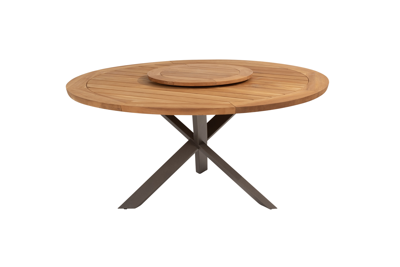 Taste Prado ronde tuintafel Ø160 cm. + draaiplateau - terre